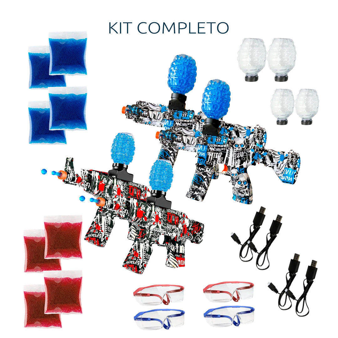 Kit 4 UND Lançador OrbiGel AK-47 & M4 (+40.000 bolinhas)